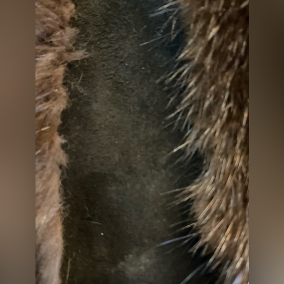 WOW!  Vintage Chocolate mink fur leather coat.  60’s or 70’s. - Picture 6 of 10